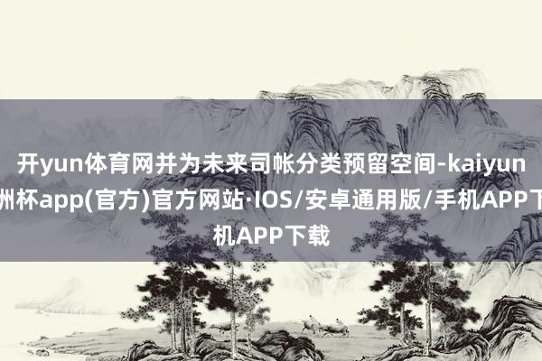 开yun体育网并为未来司帐分类预留空间-kaiyun欧洲杯app(官方)官方网站·IOS/安卓通用版/手机APP下载