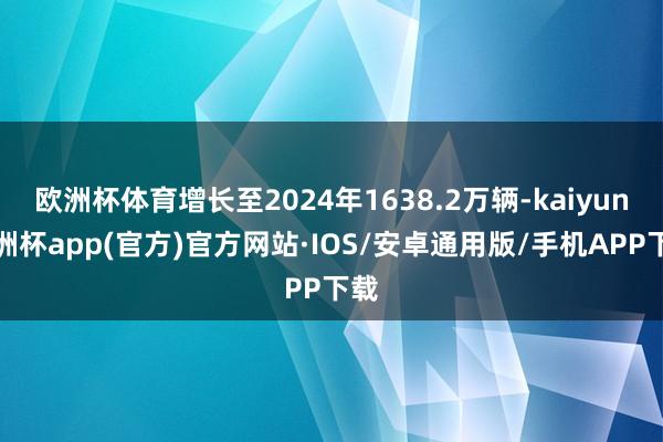 欧洲杯体育增长至2024年1638.2万辆-kaiyun欧洲杯app(官方)官方网站·IOS/安卓通用版/手机APP下载