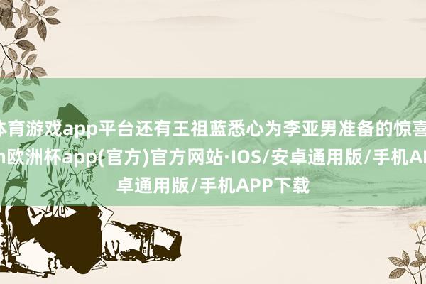 体育游戏app平台还有王祖蓝悉心为李亚男准备的惊喜-kaiyun欧洲杯app(官方)官方网站·IOS/安卓通用版/手机APP下载