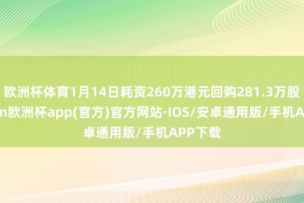 欧洲杯体育1月14日耗资260万港元回购281.3万股-kaiyun欧洲杯app(官方)官方网站·IOS/安卓通用版/手机APP下载