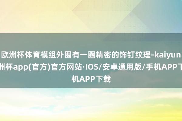 欧洲杯体育模组外围有一圈精密的饰钉纹理-kaiyun欧洲杯app(官方)官方网站·IOS/安卓通用版/手机APP下载