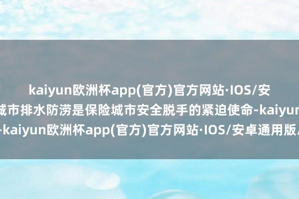 kaiyun欧洲杯app(官方)官方网站·IOS/安卓通用版/手机APP下载城市排水防涝是保险城市安全脱手的紧迫使命-kaiyun欧洲杯app(官方)官方网站·IOS/安卓通用版/手机APP下载
