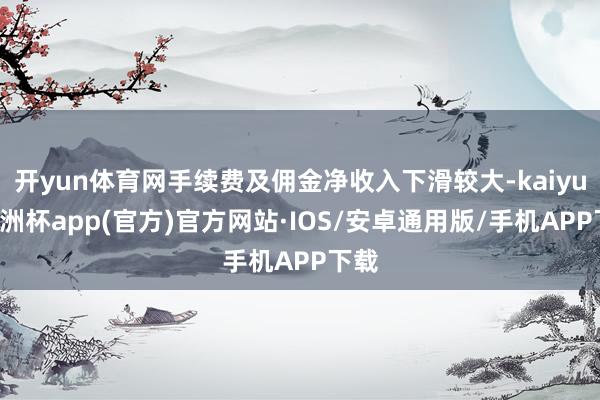 开yun体育网手续费及佣金净收入下滑较大-kaiyun欧洲杯app(官方)官方网站·IOS/安卓通用版/手机APP下载