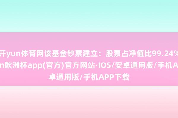 开yun体育网该基金钞票建立：股票占净值比99.24%-kaiyun欧洲杯app(官方)官方网站·IOS/安卓通用版/手机APP下载